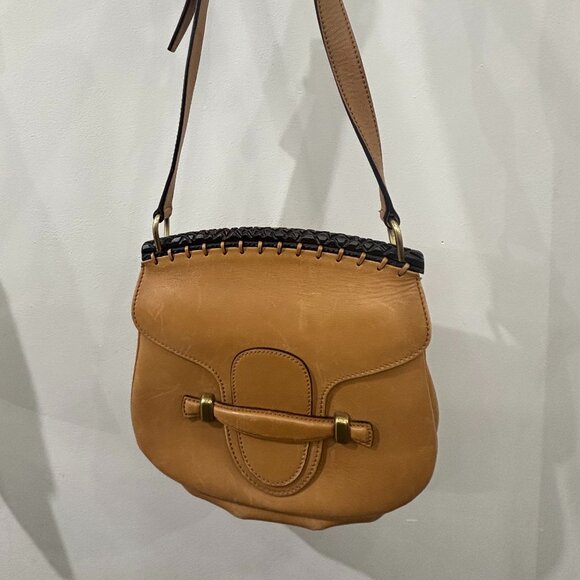Gucci Other - *RARE* 2003 Vintage Gucci Tan Long Shoulder Bag